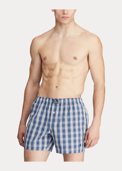 Boxer Polo Ralph Lauren Hombre Azul Marino Multicolor - Plaid Cotton - TCXOL7230